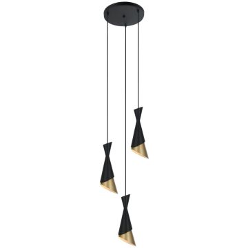 Italux MALIA PND-85949-3 BK+GD Pendelleuchte 3x40W/E27 IP20