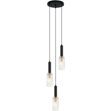 Italux PEROLA PND-43309-3 BK+BR Pendelleuchte 3x40W/E14 IP20