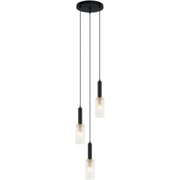 Italux PEROLA PND-43363-3 BK+BR Pendelleuchte 3x40W/E14 IP20