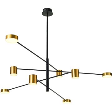 Italux REMDAL PND-16374-8 BK+GD Kronleuchter 8x35,5W/LED 3000K 653LM IP20