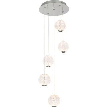 Italux ROSARIO PND-12220121-5A-CR Pendelleuchte 5x21W/LED 3200K 1400LM IP20
