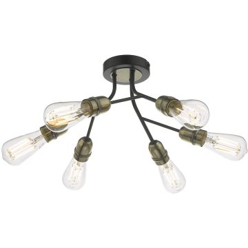 Dar Lighting REMY REM0654 Deckenlampe 6x60W/E27