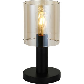Italux SARDO TB-5581-1-BK+AMB Tischleuchte 1x40W/E27 IP20