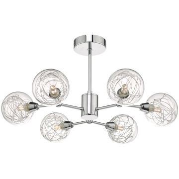 Dar Lighting TYKA TYK6450 Deckenlampe 6x40W/G9