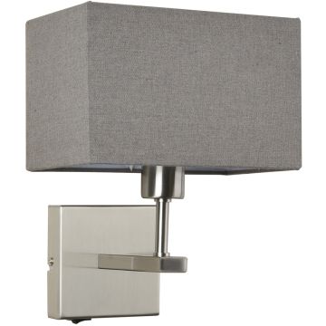Italux NORTE WL-1122-1-A-SN-RC-GR Wandleuchte 1x60W/E27 IP20