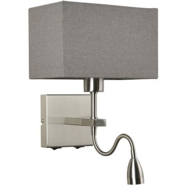 Italux NORTE WL-1122-2-BLSNRCG Wandleuchte 2x60W, 3W/E27, LED 3000K 350LM IP20