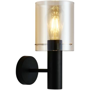 Italux SARDO WL-5581-1A-BK+AMB Wandleuchte 1x40W/E27 IP20