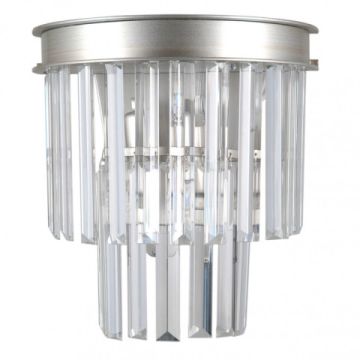 Italux VERDES WL-44372-2A-SLVR-BRW Wandleuchte 2x40W/E14 IP20