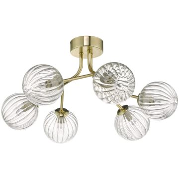 Dar Lighting YISKA YIS6435 Deckenlampe 6x40W/G9