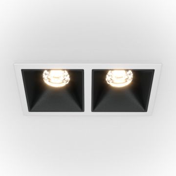 Maytoni ALFA LED DL043-02-10W4K-SQ-WB Einbau-Downlight 2x20W/LED 4000K 1000LM IP20