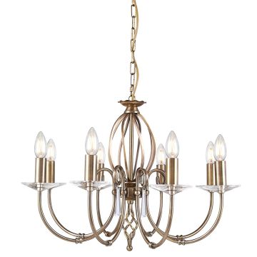 Elstead Lighting AEGEAN AG8-AGED-BRASS Kronleuchter 8x60W/E14