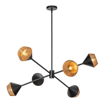 Elstead Lighting Daphne ALM-DAPHNE6-MB Kronleuchter 6x40W/E14 IP20