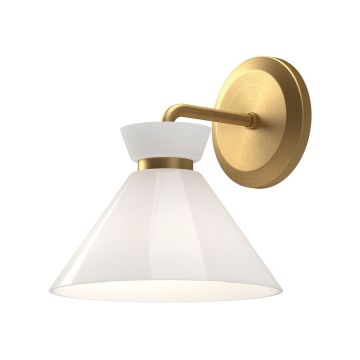 Elstead Lighting Halston ALM-HALSTON-1WB-GD Wandleuchte 1x40W/E14 IP20
