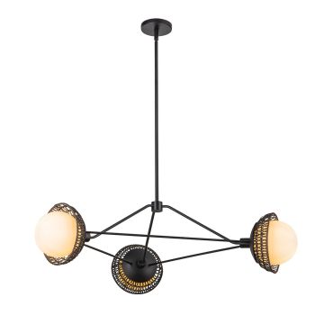 Elstead Lighting Perth ALM-PERTH3-BK Kronleuchter 3x40W/E14 IP20