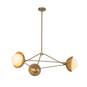 Elstead Lighting Perth ALM-PERTH3-GD Kronleuchter 3x40W/E14 IP20