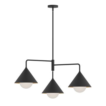 Elstead Lighting Remyck ALM-REMYCK3-BK Kronleuchter 3x60W/E27 IP20