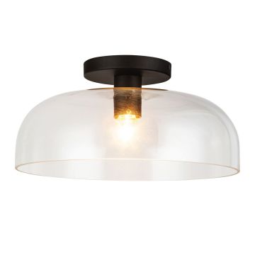 Elstead Lighting Sylvia ALM-SYLVIA-SF-BK-CL Deckenlampe 1x60W/E27 IP20