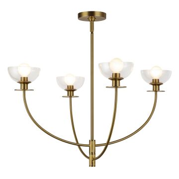 Elstead Lighting Sylvia ALM-SYLVIA4-BG-CL Kronleuchter 4x40W/E14 IP20