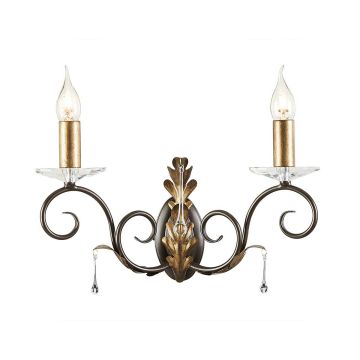 Elstead Lighting AMARILLI AML2-BRONZE Wandleuchte 2x60W/E14