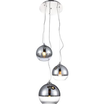 AZzardo SILVER BALL AZ4750 Pendelleuchte 3x40W/E27