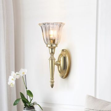 Elstead Lighting DRYDEN BATH-DRYDEN1-PB Wandleuchte 1x40W/G9 IP44