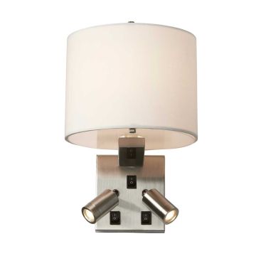 Elstead Lighting BELMONT BELMONT-3W Wandleuchte 1x40W/E14 + 2x1W/LED 2x120LM