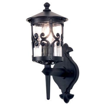 Elstead Lighting HEREFORD BL10-BLACK Wandleuchte 1x60W/E27 IP23