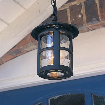 Elstead Lighting HEREFORD BL21B-BLACK Pendelleuchte 1x60W/E27 IP43