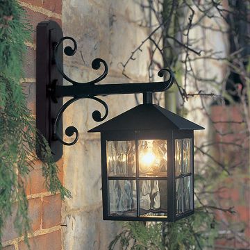 Elstead Lighting WINCHESTER BL19-BLACK Wandleuchte 1x60W/E27 IP43