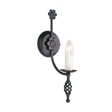Elstead Lighting BELFRY BY1-BLACK Wandleuchte 1x60W/E14