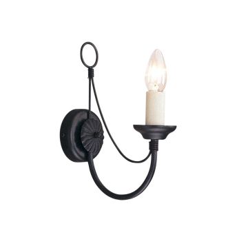 Elstead Lighting CARISBROOKE CB1-BLACK Wandleuchte 1x60W/E14