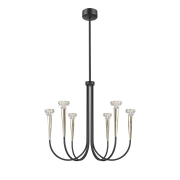 Zuma Line BOSTON P0603-06F-SDB1 Pendelleuchte 6x30W/Led 3000K 3300lm IP20