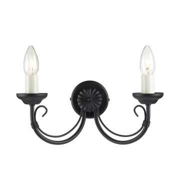 Elstead Lighting CHARTWELL CH2-BLACK Wandleuchte 2x60W/E14