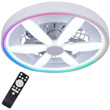Polux MALAWI 343222 Ventilator 3000K-4000K-6500K +- RGB MAGIC 5300lm ip20