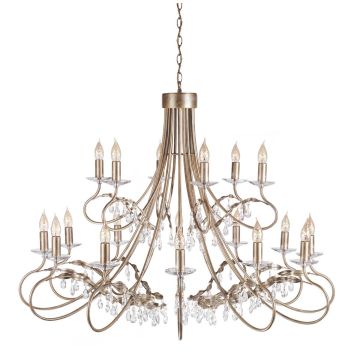 Elstead Lighting CHRISTINA CRT18-SIL-GOLD Kronleuchter 18x60W/E14