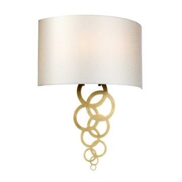 Elstead Lighting Curtis CURTIS-LARGE-AB Wandleuchte 2x60W/E27