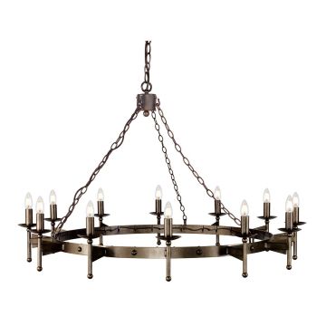 Elstead Lighting CROMWELL CW12-OLD-BRZ Kronleuchter 12x60W/E14
