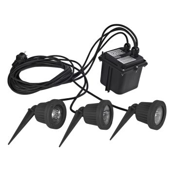 Novolux FOCUS 113B-G23X1B-02 Gartenstrahler 3x50W/GU5,3/MR16 IP68