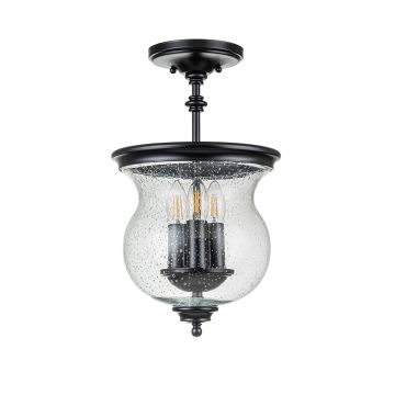Feiss Pickering Lane FE-PICKERING-LANE-SF-BLK Deckenlampe 3x40 W/E14