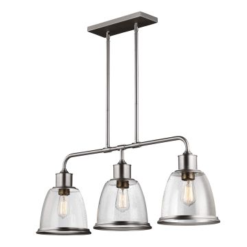 Feiss HOBSON FE-HOBSON-3P-SN Pendelleuchte 3x75W/E27