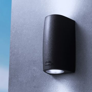 Fumagalli Marta FMG-MARTA90-2LT-BLK Wandleuchte 2x6W/GU10 4000K-2700K 732lm IP55