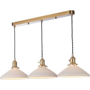Dar Lighting Hadano HAD3640-10 Pendelleuchte 3x40w/e14 ip20