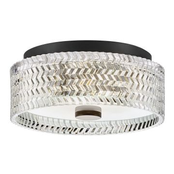Hinkley Lighting Elle HK-ELLE-F-S-BK Deckenleuchte 2x60W/E27 IP20