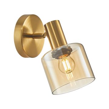 Italux SANTIA WL-65342-1 BRO+AMBER Wandleuchte 1x40W/E27 IP20