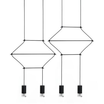 King Home FLUSSO LINE JD0032-4P Pendelleuchte 4x3W/G9 3000K 960LMLM IP20