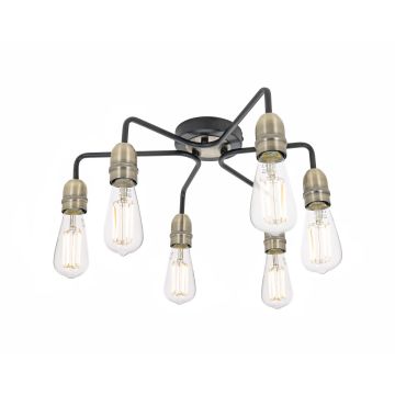 Dar Lighting Kiefer KIE0622 Deckenlampe 6x60w/e27 ip20