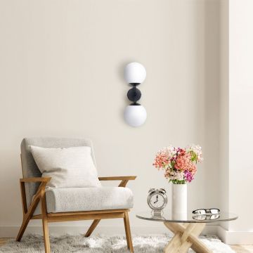 Light Prestige Dorado LP-002/2W BK Wandleuchte 2x40W/E14 IP20