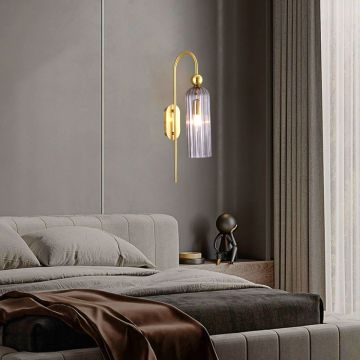 Light Prestige Piega LP-939/1W smoked Wandleuchte 1x40W/E14 IP20