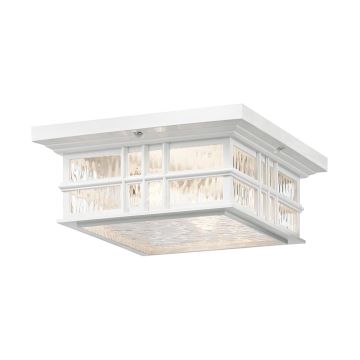 Elstead Lighting BEACON SQUARE KL-BEACON-SQUARE-F-WHT Deckenleuchte 2x60W/E27 IP44