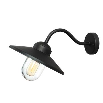 Elstead Lighting KLAMPENBORG KLAMPENBORG-BK Wandleuchte 1x60W/E27 IP44